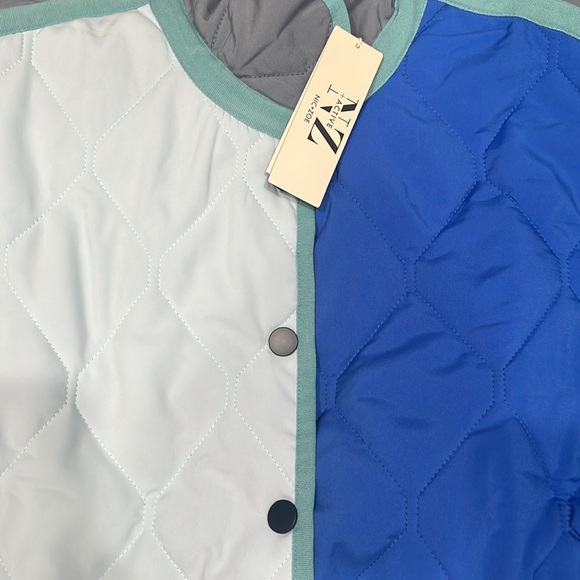 NIC+ZOE Mixed Up Reversible Coat Blue Multi,Medium A662018 - Picture 2 of 3